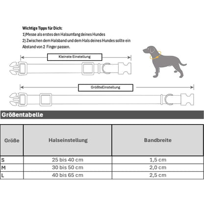 Wasserfestes Hundehalsband - Colorful